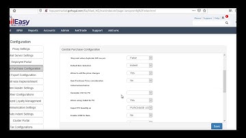 HQ Setup configuration settings