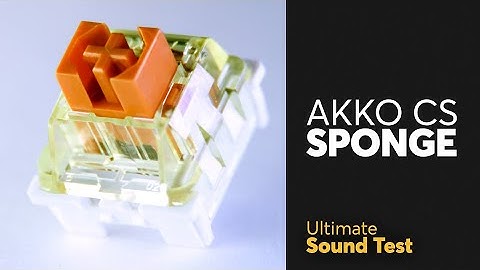 Akko CS Sponge Ultimate Sound Test | Surprising Tactile Switch