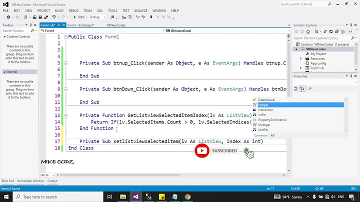 How to move up and down the focus in Listview items using a button - VB.net