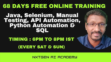 Free Selenium Online Training | Manual Testing Training | API and Python Automation