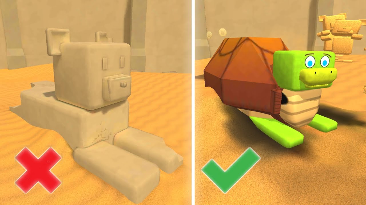 Stone Turtle to Real Turtle Transformation! | Super Bear Adventure ...