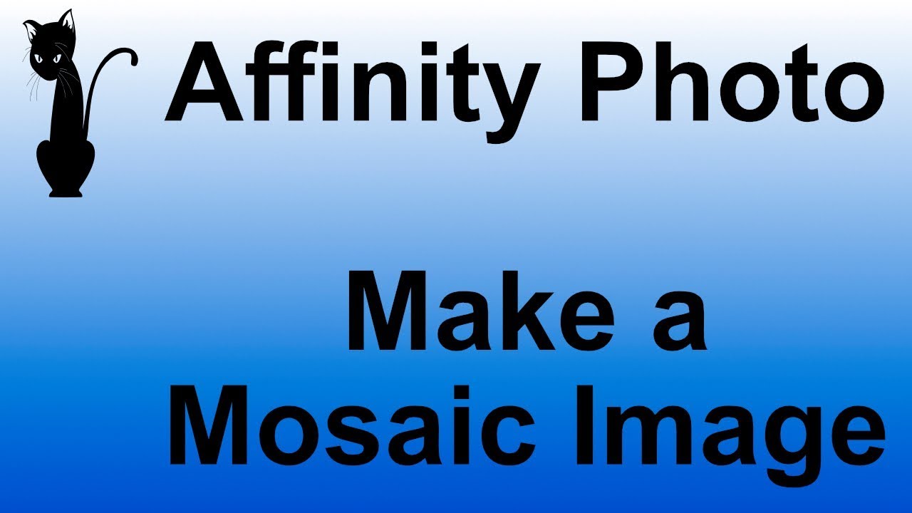 Affinity Photo - Make A Mosaic Image