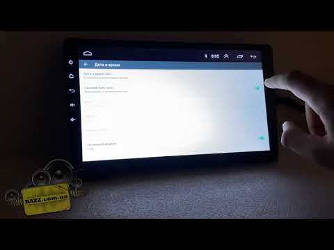 Видео: Настройка даты и времени на Android Магнитоле