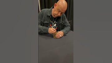 Doug Bradley signing my lament configuration puzzle box