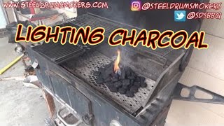 SDSBBQ  How to light charcoal without lighter fluid or a charcoal chimney