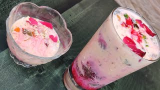 Homemade Rose Syrup and Falooda || Rajbhog Kulfi Falooda || Ways of Assembling Kulfi Falooda