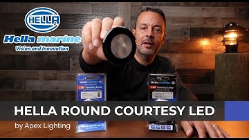 Hella Slimline Round LED Courtesy light - by Apex Lighting