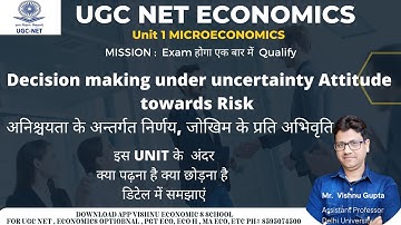 #45 Decision making under uncertainty Attitude towards Risk