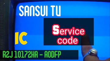 Service mode in Sansui CRT Tv.
