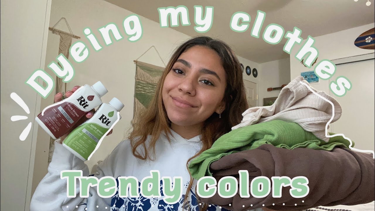 ✰Dyeing my clothes trendy colors!