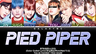 BTS(방탄소년단) 'Pied Piper' (Color Coded Lyrics Eng\/Esp\/Rom\/Han\/가사) (8 Members ver.)【GALAXY MC】