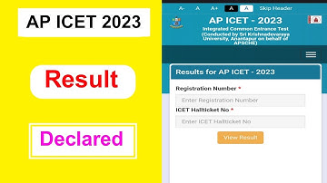 AP ICET 2023 Result Declared | AP ICET 2023 Result Declared Full Details 2023