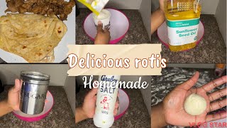 Homemade soft Rotis || South African Youtuber || flatbread || easy || must try! screenshot 4