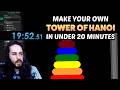 Make Your Own Tower of Hanoi in 20 minutes! GameMaker Studio 2 Speedrun Tutorial
