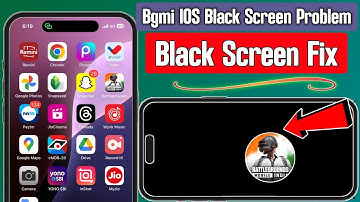 how to fix black screen issue in bgmi | bgmi black screen fix iphone | bgmi stuck on black screen