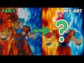 Drawing Goku God SSGSS Split | Redraw fan's Drawing