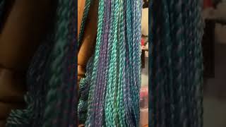 Steaming finished handspun yarn #handspunyarn #yarn #crochet #knitting