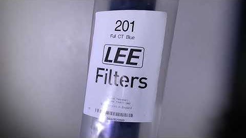 Lee Filter 201 Full CTB Blue Colour Gel Test Review On Bi-Color Led Light