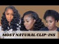 HOW TO FLAWLESSLY INSTALL CLIP INS ON SHORT 4B NATURAL HAIR Feat Better Length Hair Company|