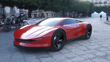 #353 concept car quick modeling - vehicle 010 - part 1 - 4x timelapse