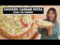 Viral chicken caesar pizza  weightloss  low carb  keto