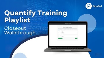 Closeout Walkthrough | Electrical Estimating Software Guide