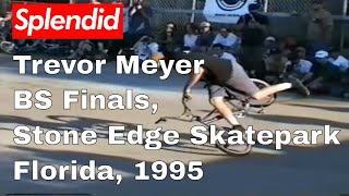 Trevor Meyer, BS Finals Flatland Comp, Stone Edge Skatepark, Daytona Beach, Florida, 1995