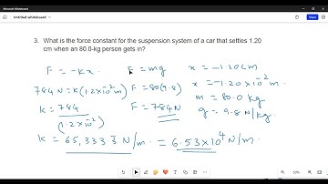 Numerical problem based on Hooke
