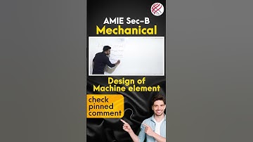 Design of Machine Element | AMIE Sec-B Mechanical | Check Pinned Comment | #modulationinsitute