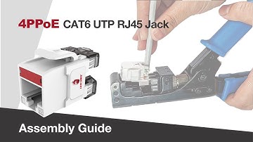 How to Terminate the 180 Degree Unshielded Keystone Jack?
