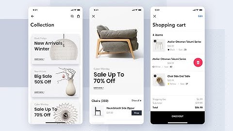 Furniture app UI | Flutter