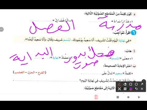 حل اسئلة كتاب الاضواء لدرس احب اصدقائى للصف الثانى الابتدائى مادة اللغة العربية 2026