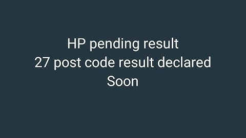 HP pending results 27 post code results declared #hppsc#hpssc#hp#himachalpradesh#hpnews#studentlife