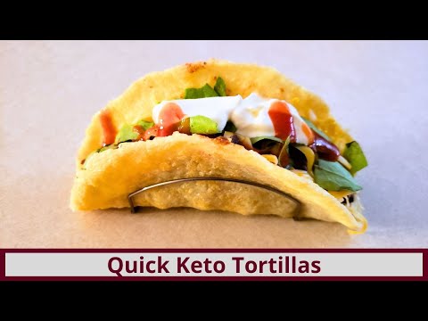 Quick and Easy Keto High Protein Keto Tortillas (Nut Free and Gluten Free)