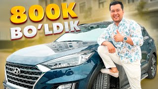 Uraaa biz 800 mingta bo'ldik🥳 Hyundai Tucson inamarka oldim😃