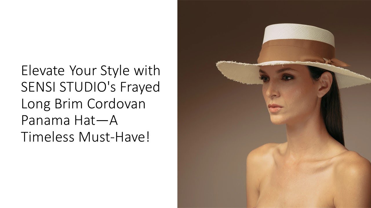 Sensi Studio Leather-Trimmed Wool Wide-Brim Hat Bone Medium Pistil Designs | Elson Wide Brim Hat main image 3