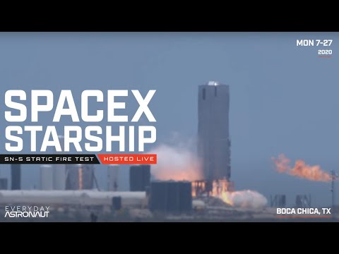 Let's watch SpaceX static fire Starship SN-5!