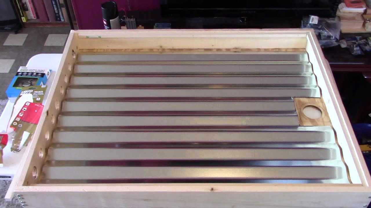 DIY Solar Air Heater! The "STEEL PANEL" Solar Air Heater! -New! biggest