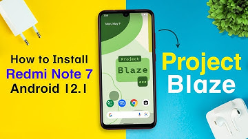 How to Install Project Blaze on Redmi Note 7 (Android 12.1) Project Blaze v1.1 Rom Review