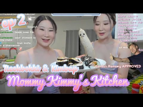 Mommy Kimmy's Kitchen: Korean StreetFood - Tteokbokki & Kimbap - Gordon Ramsey APPROVED | Episode 2