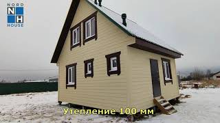 Обзор каркасного дачного дома в Ярославле от компании Северный дом
