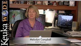 Famous Keuka College: Melodye Campbell - Intro to Library Databases Profile