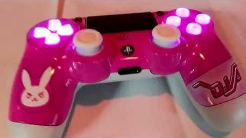 Custom D.Va PS4 Controller (Programmable LEDs "OverWatch")