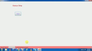 status strip control in c#.net | c# tutorial | avadh tutor