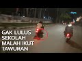 Kabur dari kejaran petugas sampai sajamnya jatuh dari motor  86