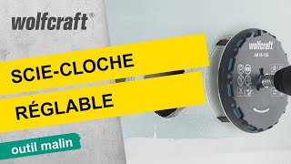 Scie cloche à diamètre réglable : Rapide & efficace