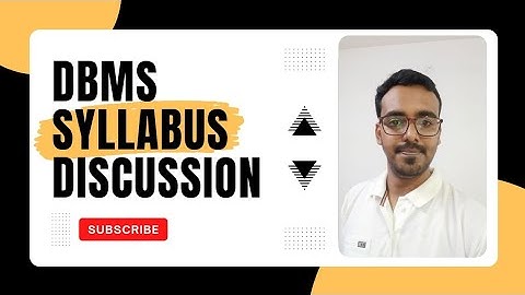 Lecturer 1:DBMS syllabus for Gate ,UGC-NET |Full DBMS Syllabus for College Students .