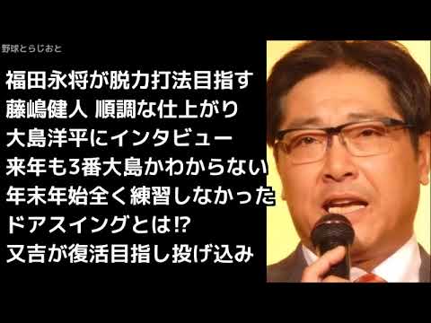 彦野利勝「ドアスイングは簡単に言うと手打ち」中日ドラゴンズ 2018年12月25日