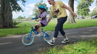 EllaMae learns to ride a bike 2024