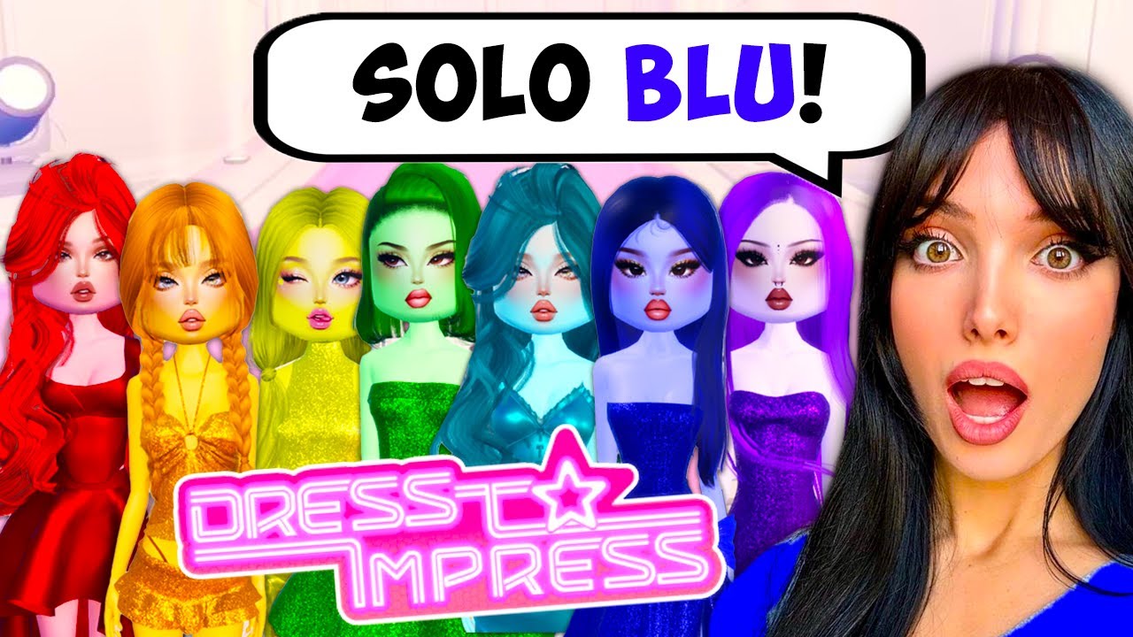 DRESS TO IMPRESS MA POSSO USARE SOLO UN COLORE! (Roblox)